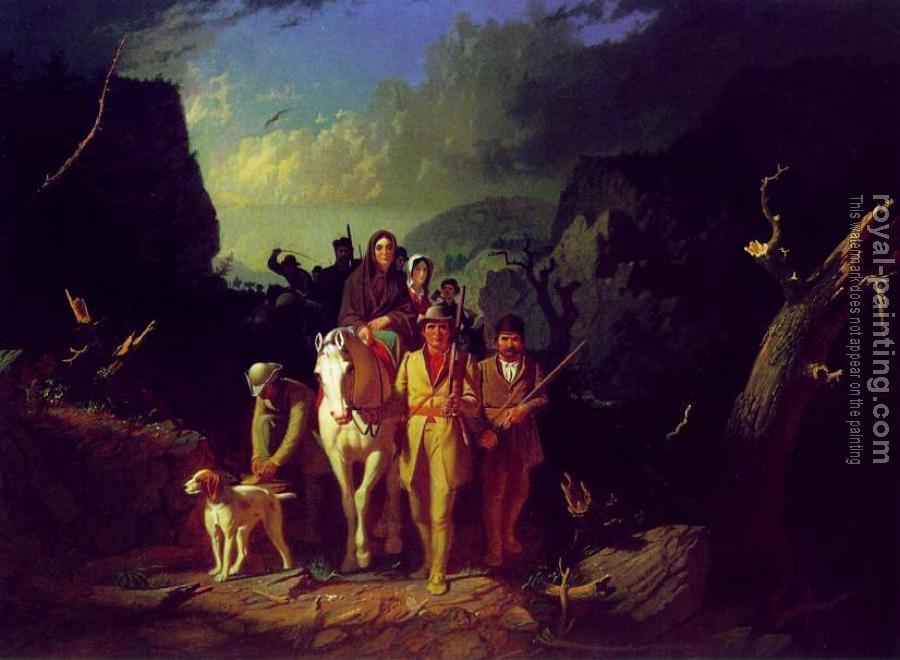 George Caleb Bingham : Daniel Boone Escorting Settlers through the Cumberland Gap